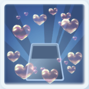 ハートのシャボン玉 ピンク(バトル)