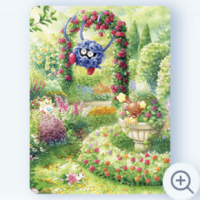 笑顔の花が咲いた園