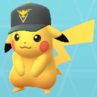 ポケモンGOのピカチュウ(インスティンクトキャップ)