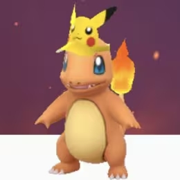 ヒトカゲ(ピカチュウサンバイザー)