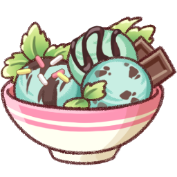 チョコミントアイス