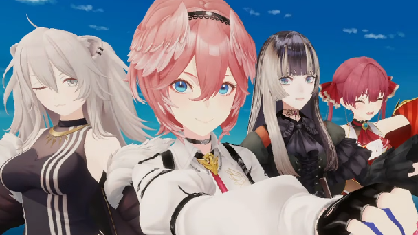ホロメンとエアホッケー！