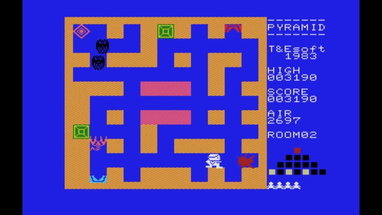 MSX ワールドオープン　未開封 EGGコンソール ピラミッド・ワープ MSX』のゲーム紹介【最新情報