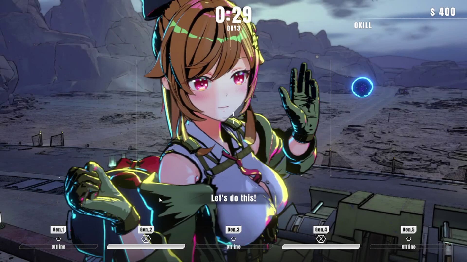タレットと少女