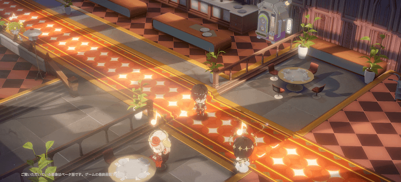 ▲マップ内のムジカートに話しかけると、そのムジカートの個別ストーリーが発生する場合も。	