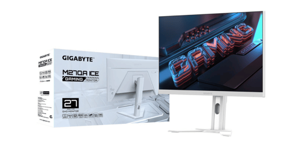 GIGABYTE M270A ICE 27インチ ゲーミングモニター GIGABYTE製27インチホワイトカラーの新型ゲーミングモニター登場