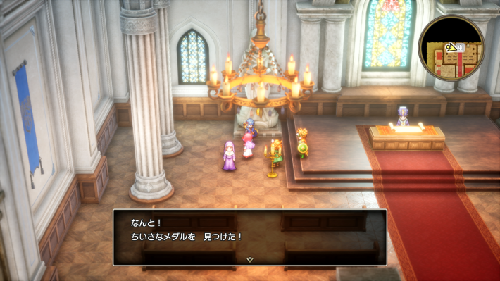 ドラクエ2リメイクのローレシア城内教会小さなメダル場所詳細