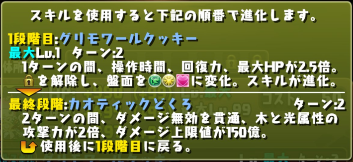 パズドラのマイメロディ&クロミのスキル