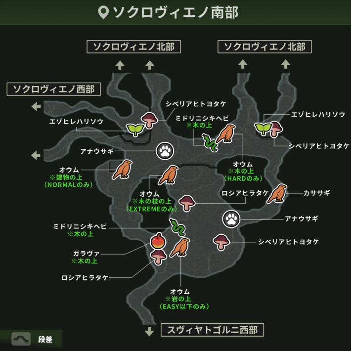 ソクロヴィエノ南部__ジエンド戦＿動植物