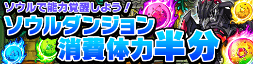 ソウルダンジョン消費体力半分