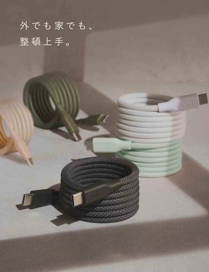 スパイラルケーブル C to Cの商品画像