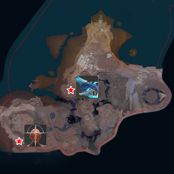 サングイス狩猟台地マップ赤い敵