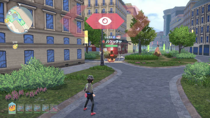 ポケモンzaのオヤブンバケッチャの現地画像