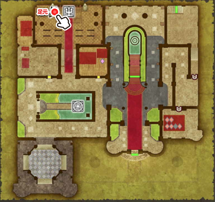 ドラクエ2リメイクのローレシア城内教会小さなメダル場所マップ