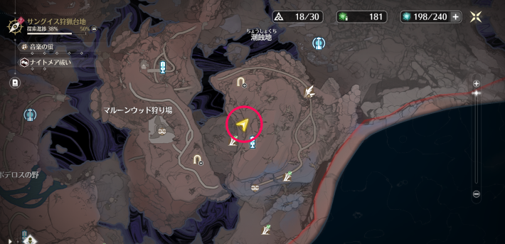 灰潮の夢逸話任務マップ