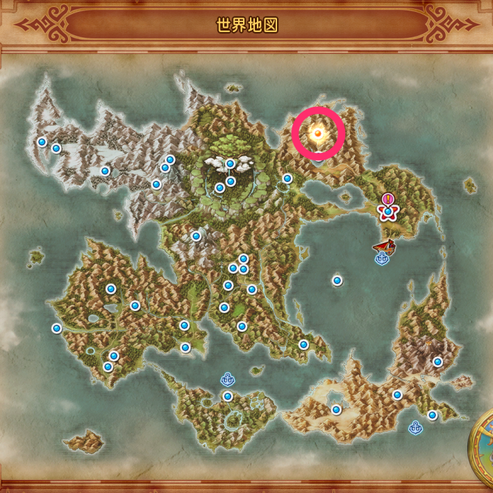 グロッタの町の場所