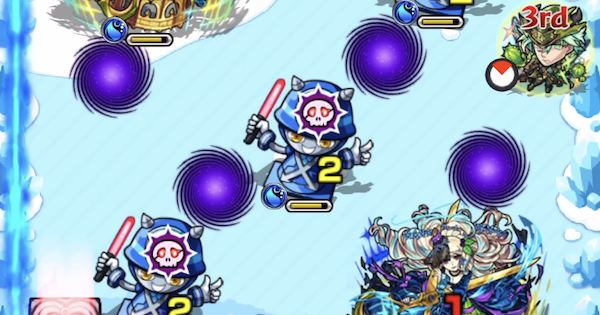 方向制限雑魚を優先して倒す