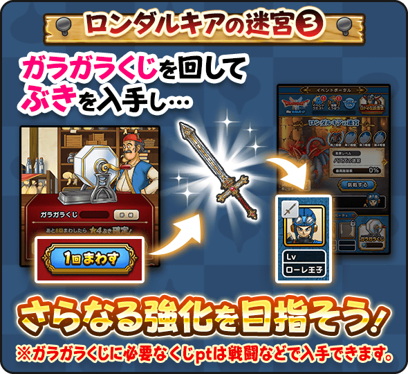 イベントキャラ用の武器と報酬がもらえる