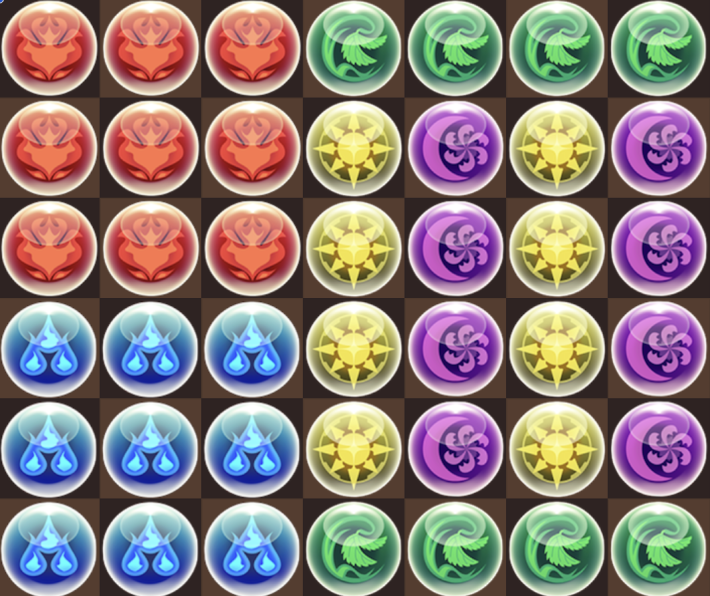 パズドラのランダン7ターン目のパズル組み方