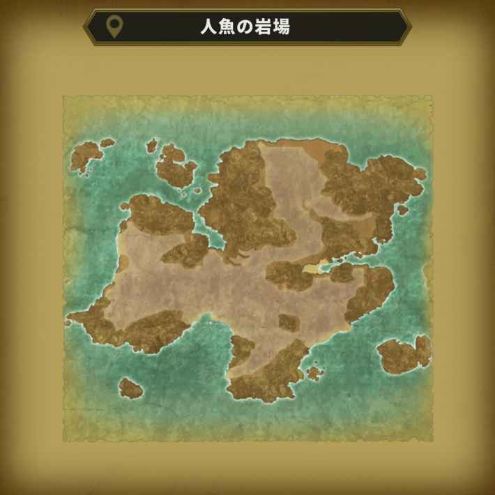 ドラクエ2リメイクの人魚の岩場