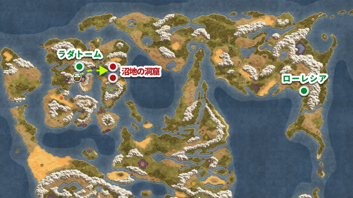 ドラクエ2リメイクの沼地の洞窟の行き方