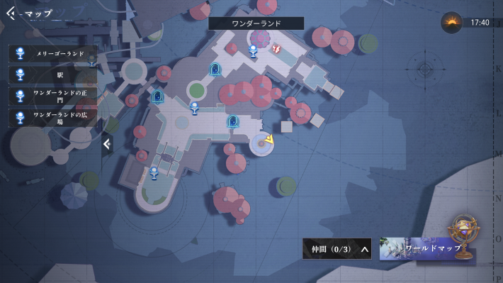 ワンダーランドのカード1_マップ