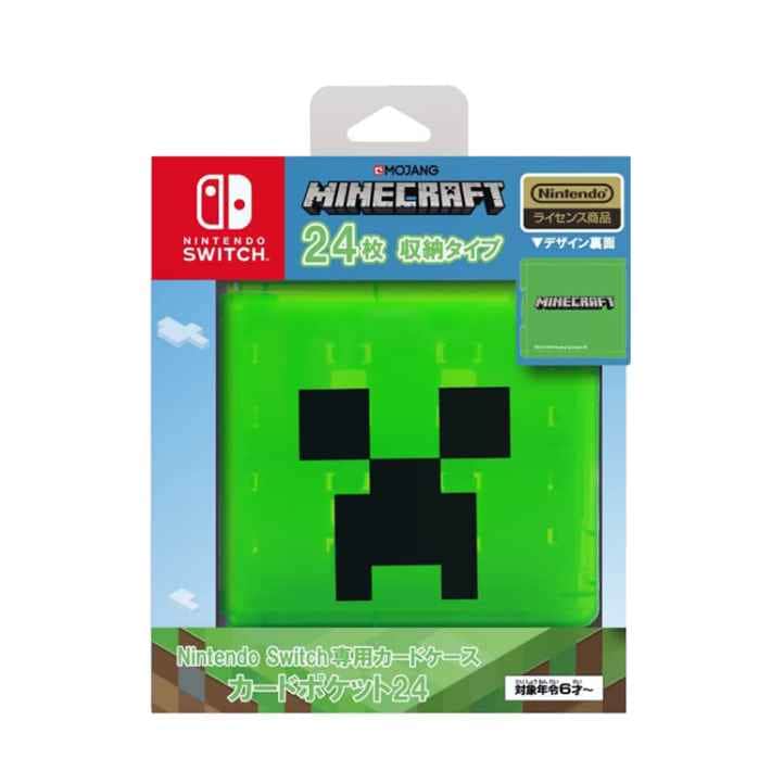 Nintendo Switch専用カードケース　カードポケット24 マインクラフト クリーパー