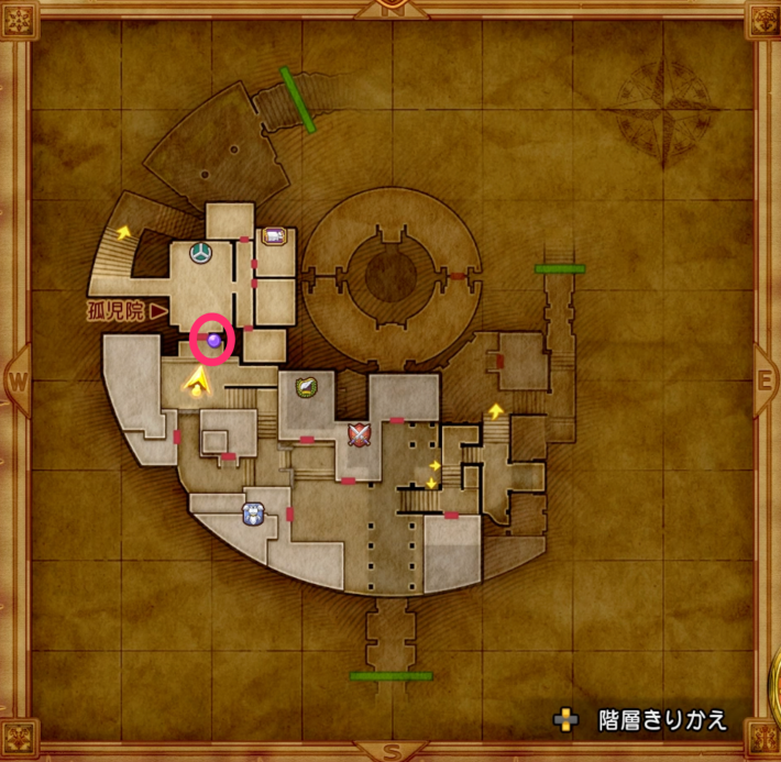 グロッタの町の少年の場所