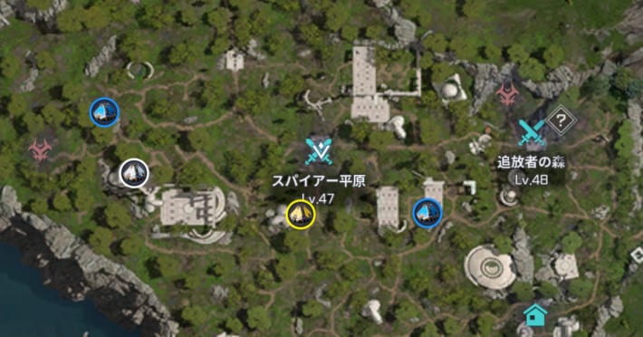 トレジャーカプセルの場所一覧の画像