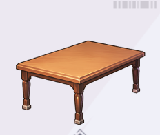 頑丈な木製テーブル