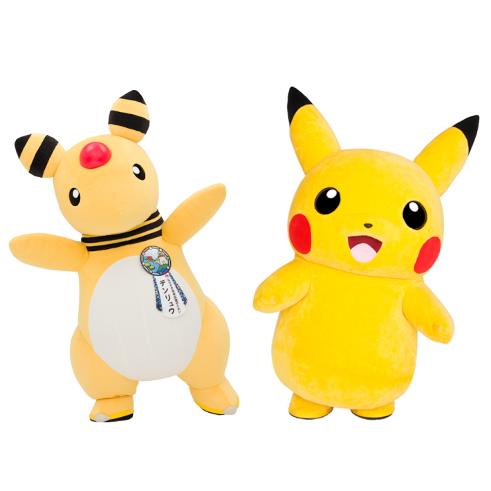 デンリュウとピカチュウの着ぐるみの画像