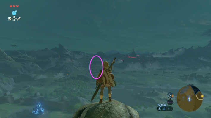 始まりの塔から北に向かう