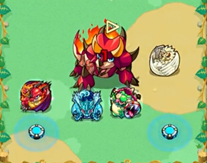 ふれたキャラがダメージを受けるギミック