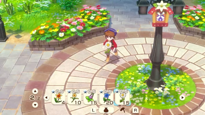 牧場物語 風のグランドバザールの花を20個集める