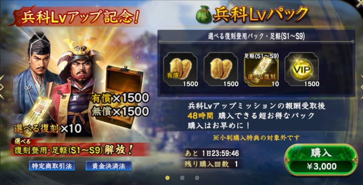 兵科Lvパック