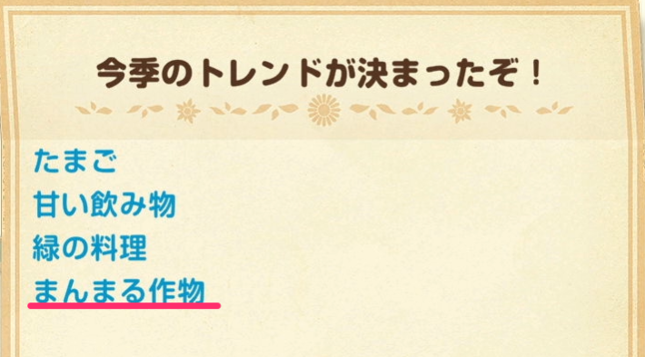 牧場物語風のグランドバザールのトレンドのお知らせ