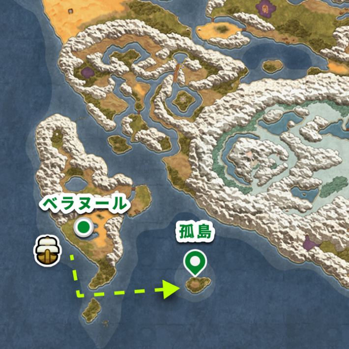 ドラクエ2リメイクのバシルーラの巻物の入手場所マップ