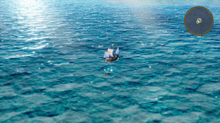 ドラクエ2リメイクのペルポイ 南西 海の上キラキラ