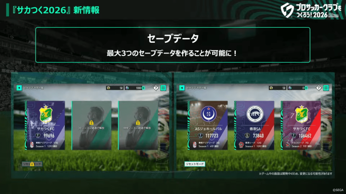 プロサッカークラブをつくろう！2026