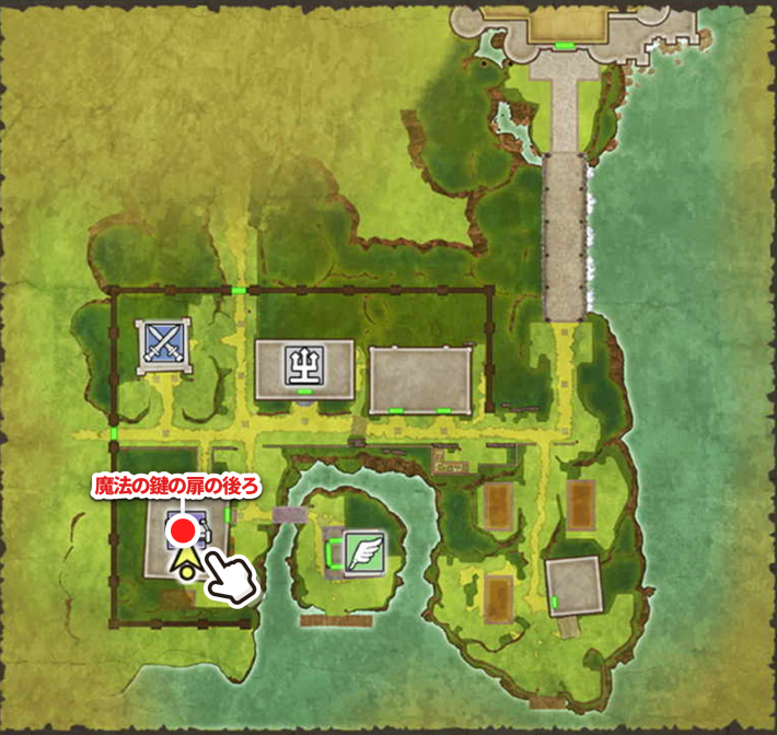 ドラクエ2リメイクのラダトームの宿屋小さなメダル場所マップ