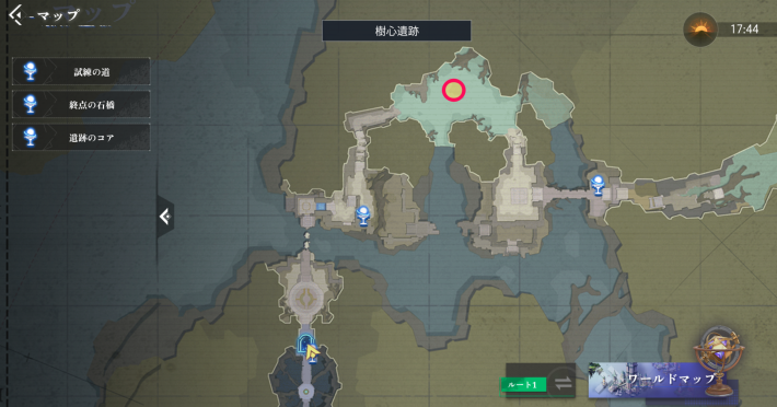 ガーディアン・カルノスのエピソード8_マップ画像