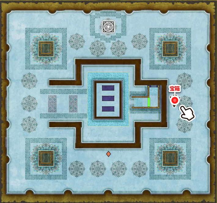 ドラクエ2リメイクのハーゴンの神殿2階小さなメダル場所マップ