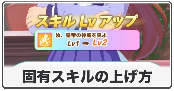 固有スキルの上げ方の画像