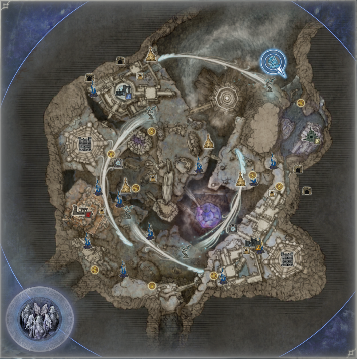 ナイトレインの大空洞マップ