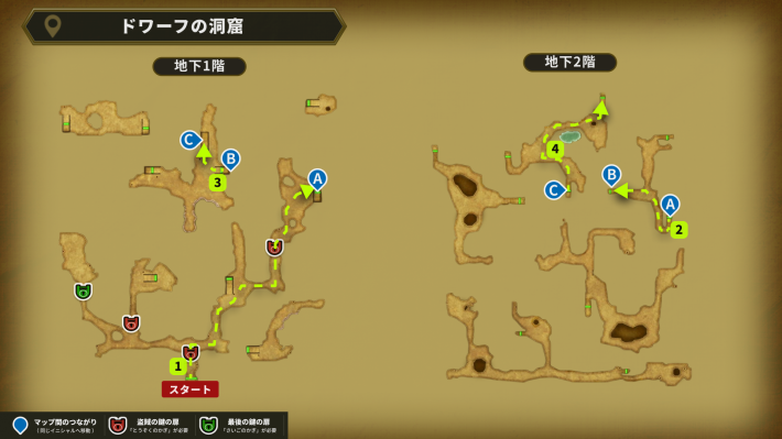 ドラクエ1リメイクのドワーフの洞窟の進み方