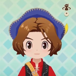 牧場物語 風のグランドバザールの髪型かきあげロブ