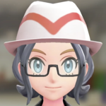 ポケモンZAのスクエアフレームグラス(ブラックフレーム)