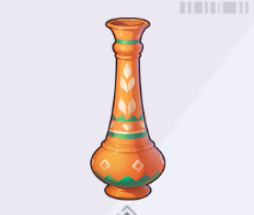 泥模様の陶器花瓶