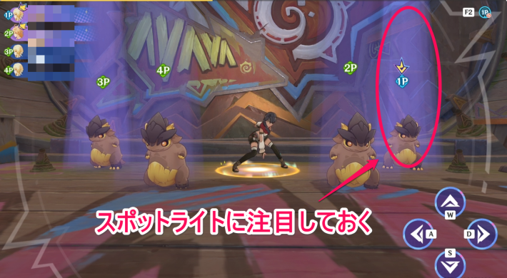 原神の光が当たってドラムが2回鳴ったら動く