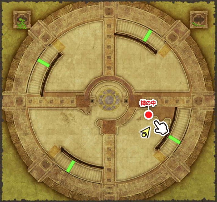 ドラクエ2リメイクの風の塔7階小さなメダル場所マップ